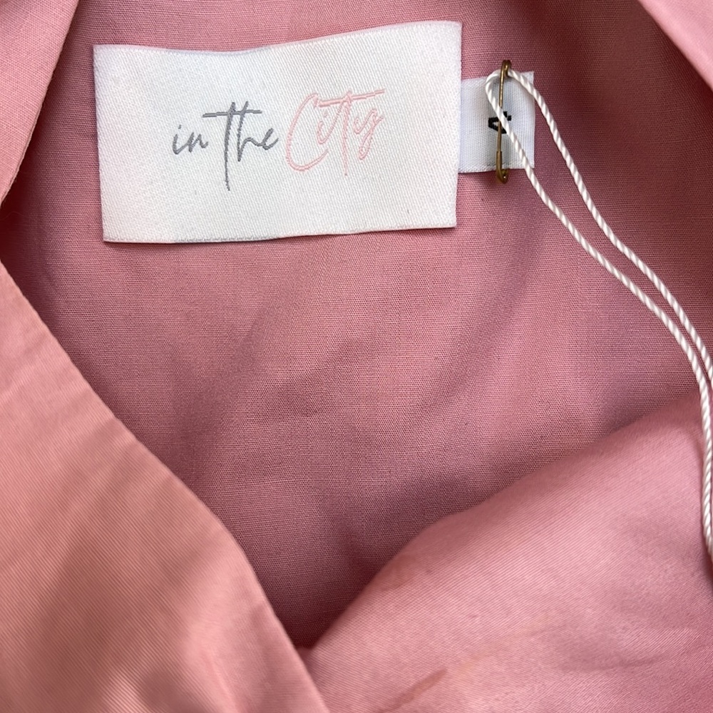 Pink puff shoulder dress-matching daughter dress avail in separate listing - Picture 4 of 12